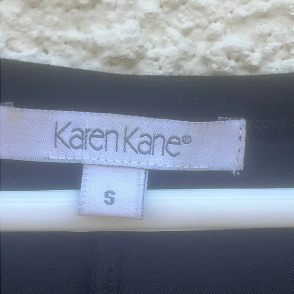 Karen Kane Vintage 90's Black Velvet Short Sleeve Long Cocktail Dress Women's S - Picture 3 of 7